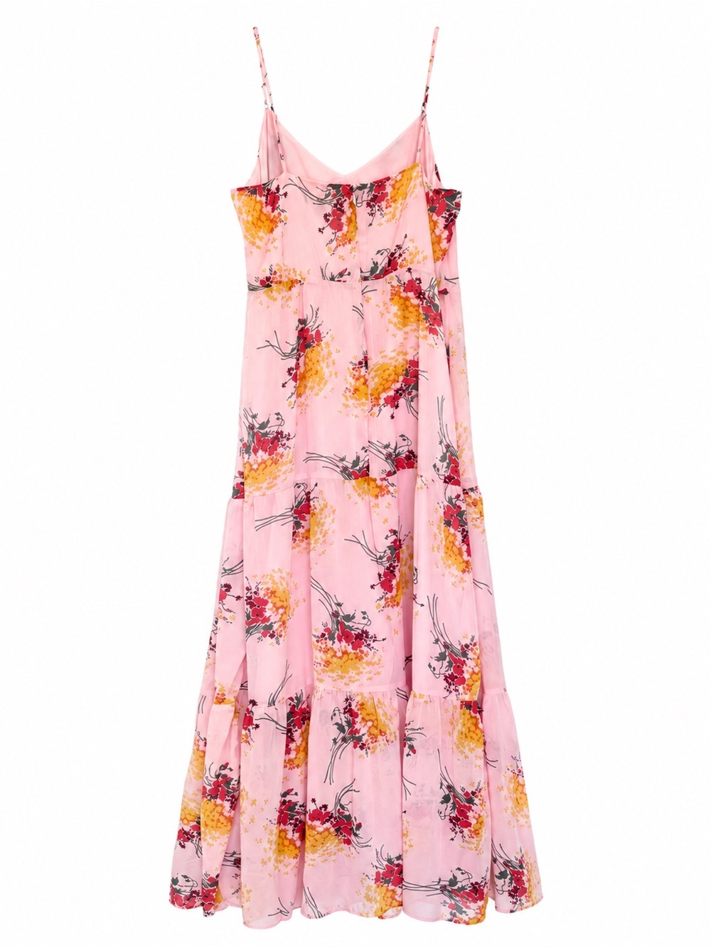 J. Crew Pink Floral Spaghetti-Strap Maxi Dress - Picture 3 of 5